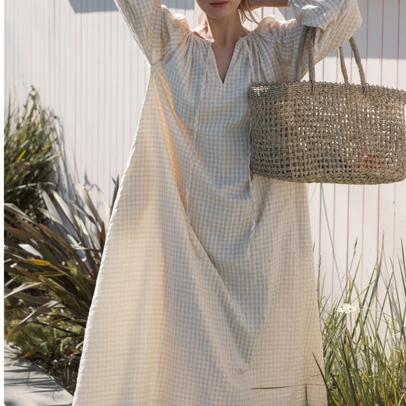 NWT LAUDE THE LABEL Emilie Dress - Birch Gingham